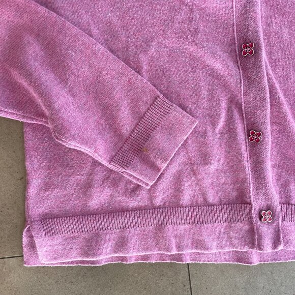 Pink Tartan Pink Clover Cotton Blend Sweater-Size Medium - Picture 8 of 11
